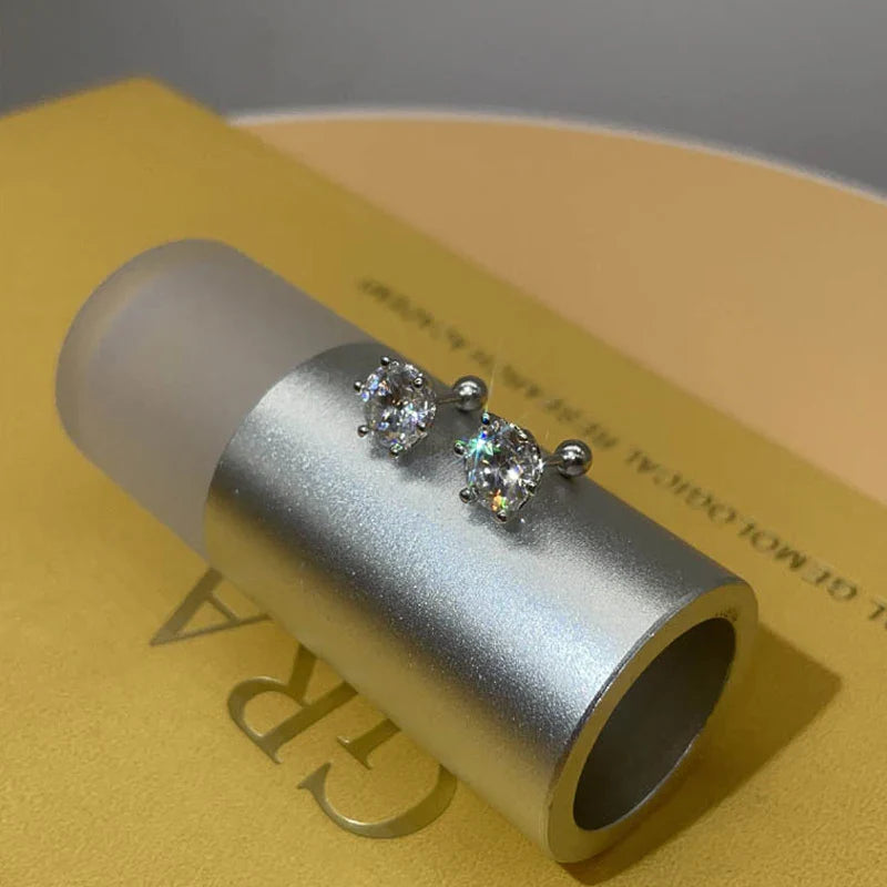 Pendientes de moissanita luminosa: lujo y brillo asequibles