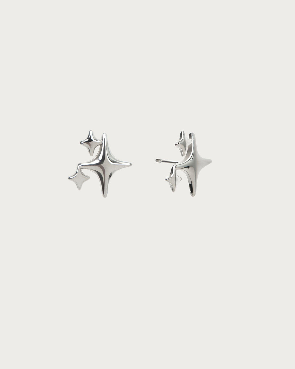 Pendientes de estrella brillante