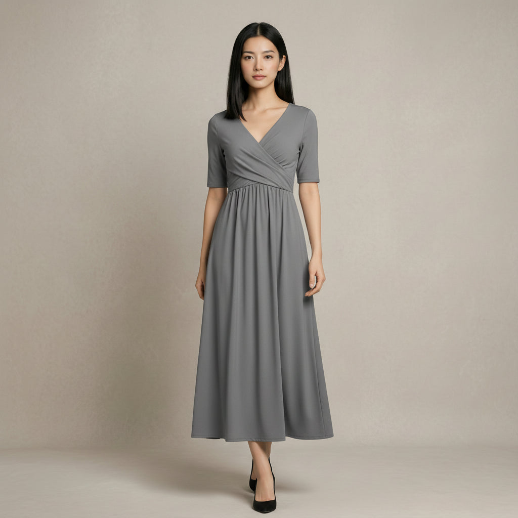 VESTIDO DE MANGA MEDIA