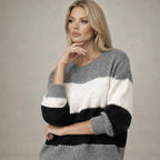 JERSEY DE RAYAS AMPLIAS Y TEXTURA SUAVE