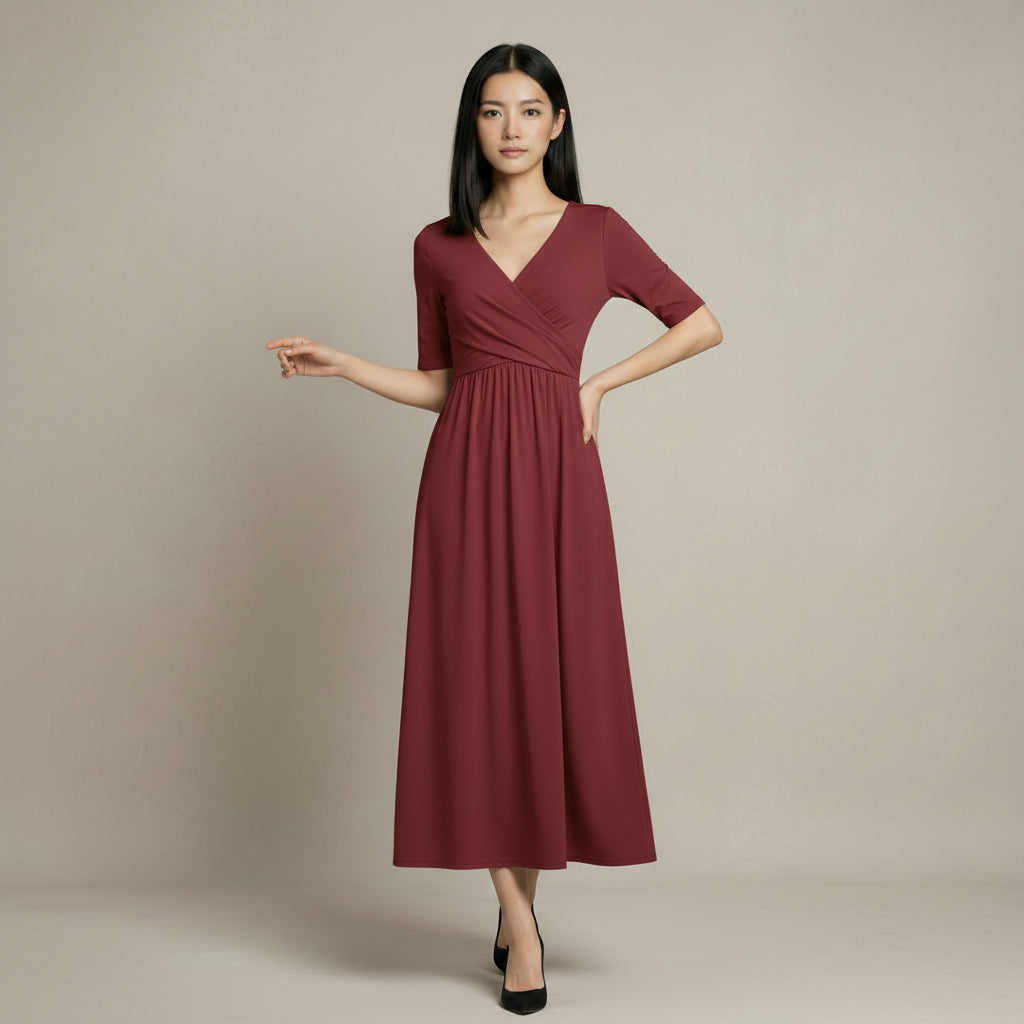 VESTIDO DE MANGA MEDIA