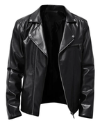 Casual leather jacket for men