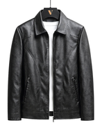 Chaqueta de cuero italiana