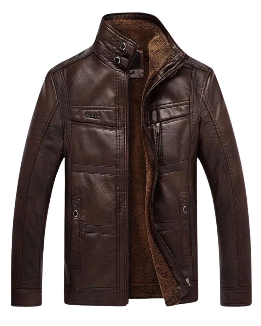 High-quality leather jacket for men